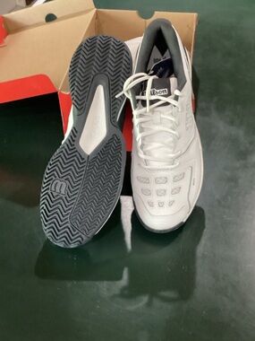 Wilson Men’s White and Gray Athletic Tennis Shoes